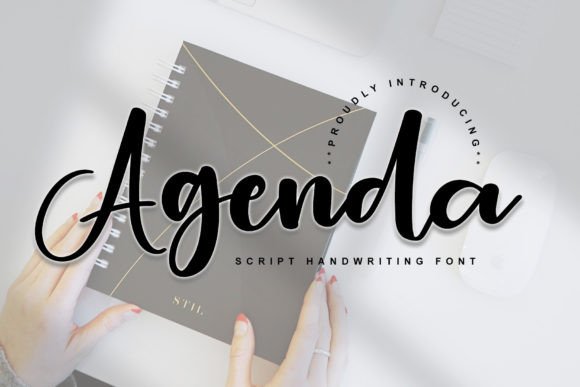 Agenda: A Stylish Handwritten Font for Modern Campaigns