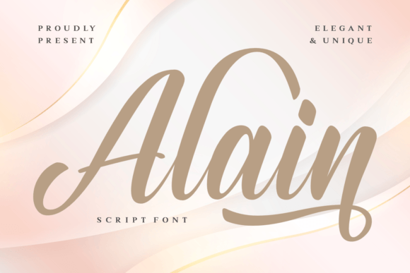 Alain: A Premium Script for Elegant Branding