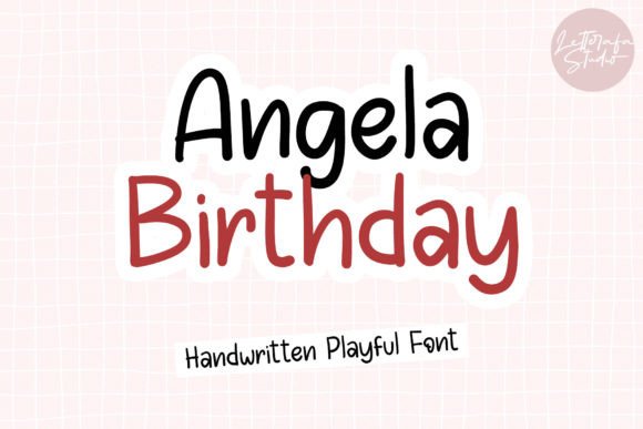 Angela Birthday: A Playful Handwritten Font for Engaging Campaigns
