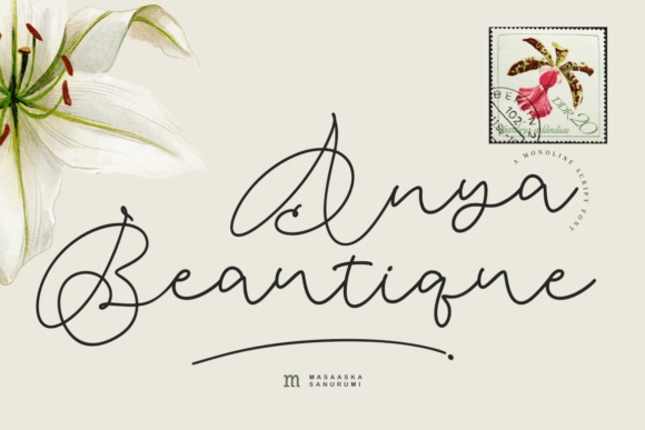 Discover Anya Beautique: A Modern Script Font for Editorial Design
