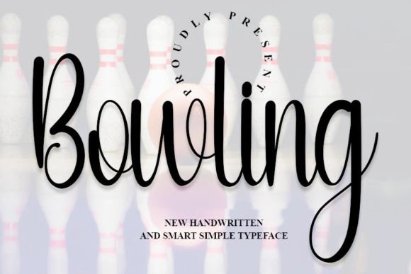 Discover Bowling: A Handwritten Font for Elegant Branding