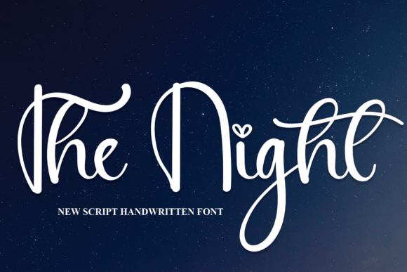 Discover The Night: A Handwritten Font for Editorial Charm