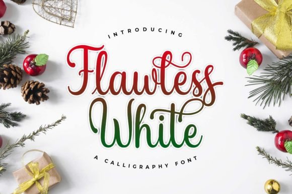 Elevate Your Brand with Flawless White: A Premium Script Font