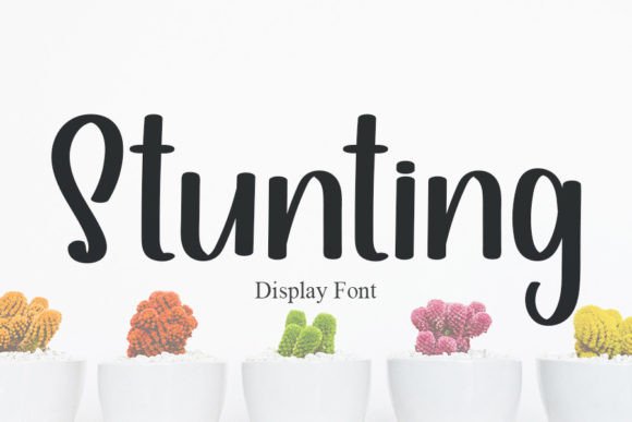 Enhance Your Editorial Design with Stunting Font