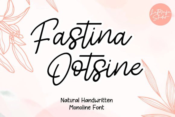 Fastina Ootsine: A Handwritten Font for Polished Branding