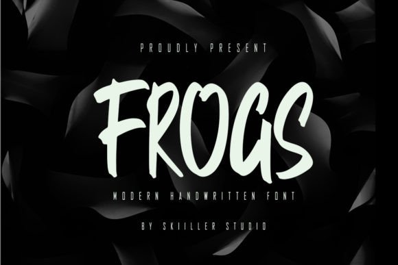 Frogs: A Modern Handwritten Brush Font for Web Design