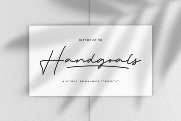 Handgoals: A Signature Handwritten Font for Editorial Elegance