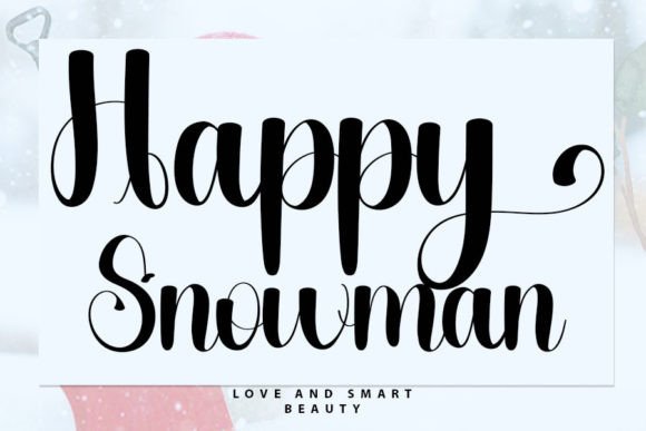 Happy Snowman: A Charming Script Font for Editorial Design