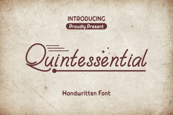 Quintessential: A Font for Elegant Branding