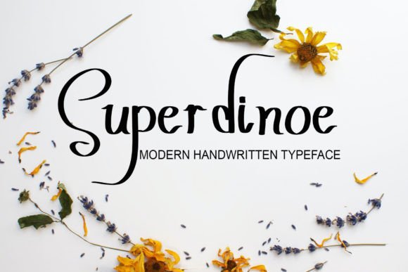 Super Dinoe: A Handwritten Font Perfect for Crafters
