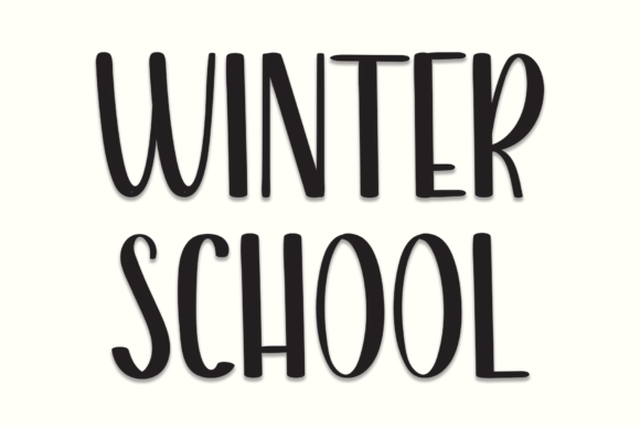 Winter School: A Charming Font for Modern Web Design